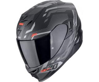 Scorpion EXO-520 EVO AIR RANKA matt fekete/ezüst/piros M zárt bukósisak