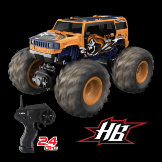 HB BIGFOOT Hummer 2.4GHz. távval Lipo akku 1:18 méretarány sárga