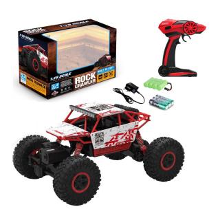 HB ROCK CRAWLER 1:18 szikla mászó autó kicsi méret, 4X4 kerék meghajtás, 2.4GHz, 15km/h piros színű