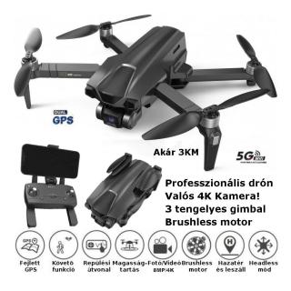 MJX Bugs BUGS 18 PRO brushless motoros, GPS drón 28 perc rep idő, 5G 4K. WIFI FPV dönthető kamerával, 3 tengelyes gimbal.