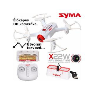 SYMA X22W drón FPV (WIFI) kamerával, automata magasság és fel-le szálló funkcióval