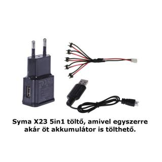 Syma X23-X23W-21-Charger 5-1 töltő szett