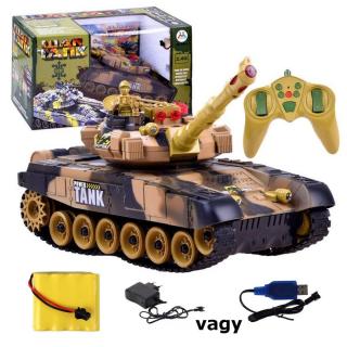 TávirányÍtós War Tank 2.4GHz. 1:18 méretarány sivatagi terepmintás