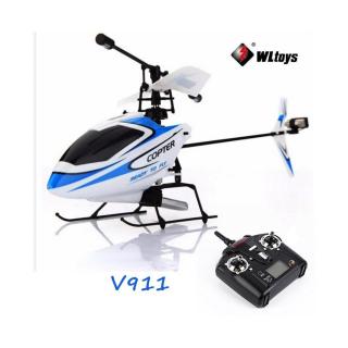 WLTOYS V911 4 csatornás mini helikopter 2 db teljes értékű szervóval és 2.4Ghz-es távirányítóval,LCD kijelzővel