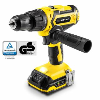 Akkus ütvefúró, csavarbehajtó 20 V - 40 Nm, 1.650 rpm, 26.400 ütésszám, Li-Ion, LED, koffer - Német márka - Trotec PHDS 11-20V