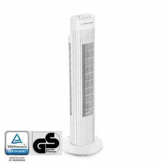 Toronyventilátor, oszlopventilátor 3 fokozattal, ergonomikus kialakítással Trotec TVE 30 T