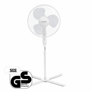 Trotec TVE 15 S, Álló ventilátor, 40 Watt, függőlegesen állítható, , 80° oszcilláció, 30° lejtésszögig állítható