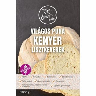 SZAFI FREE TERMÉKCSALÁD VILÁGOS PUHA KENYÉR LISZTKEVERÉK 5000G (GLUTÉNMENTES, TEJMENTES, TOJÁSMENTES, MAGLISZTMENTES, ÉLESZTŐMENTES, SZÓJAMENTES, KUKORICAMENTES)