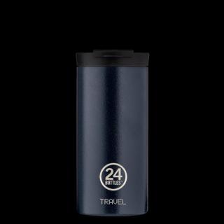 24Bottles 600ml dupla falú termosz bögre Deep blue