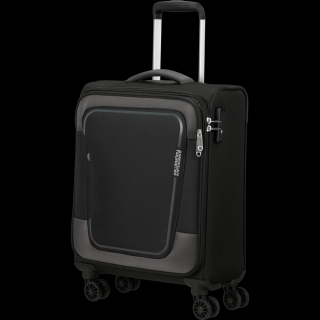 American Tourister Pulsonic 55/20 Kabin Bőrönd Asphalt Black