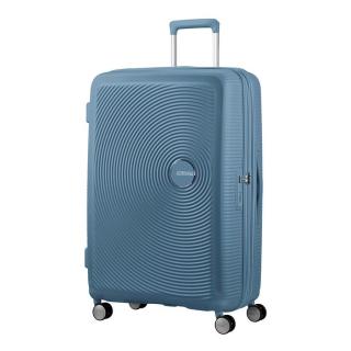 American Tourister Soundbox 77 cm Nagy Bőrönd Stone Blue