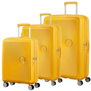 American Tourister Soundbox Bőrönd Szett Golden Yellow