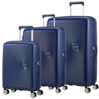 American Tourister Soundbox Bőrönd Szett Midnight Blue