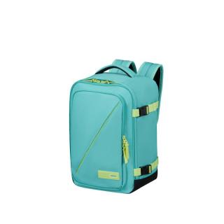 American Tourister Take2cabin S kabin hátizsák -Dusty Turquoise/ Lime