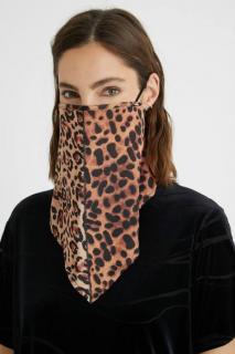 Desigual Leopard Face Mask Bandana