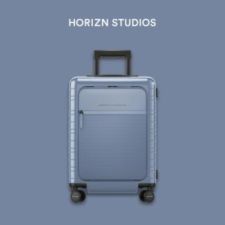 Horizn Studios - M5 Essential - Előzsebes Kabinbőrönd Glossy Blue Vega