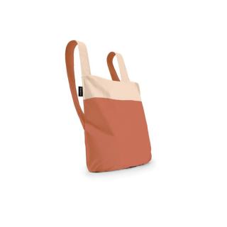 Notabag Recycled – Sand/Terracotta 2in1 váll  háti bevásárlótáska