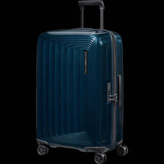 Samsonite Nuon Bővíthető Közepes Bőrönd 69cm Metallic Dark Blue