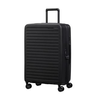 Samsonite Restackd Spinner 68cm Közepes Bőrönd Black