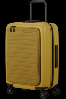 Samsonite Stackd Easy Acces Spinner 55cm Kabin Bőrönd Mustard