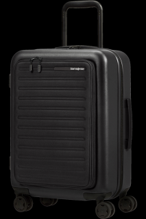 Samsonite Stackd Easy Access Spinner 55cm Kabin Bőrönd Black