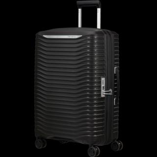 Samsonite Upscape Bővíthető Közepes Bőrönd 68cm Black