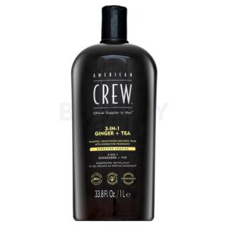 American Crew 3-in-1 Ginger + Tea sampon, kondicionáló és tusfürdő 1000 ml