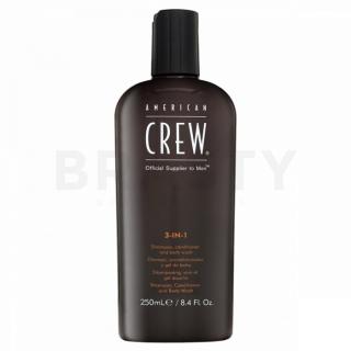 American Crew 3-in-1 sampon, kondicionáló és tusfürdő mindennapi használatra 250 ml