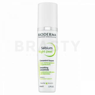 Bioderma Sébium Night Peel Smoothing Concentrate Éjszakai szérum az egységes és világosabb arcbőrre 40 ml