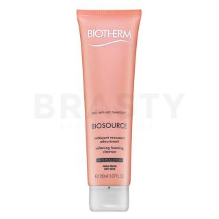 Biotherm Biosource Softening Foaming Cleanser Tápláló tisztító gél száraz arcbőrre 150 ml