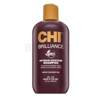 CHI Deep Brilliance Olive & Monoi Optimum Moisture Shampoo sampon haj hidratálására 355 ml