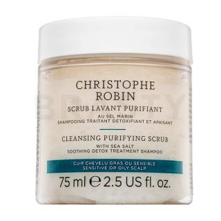 Christophe Robin Cleansing Purifying Scrub With Sea Salt peeling sampon minden hajtípusra 75 ml