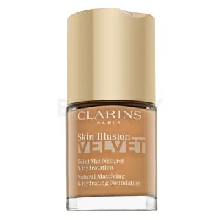 Clarins Skin Illusion Velvet Natural Matifying & Hydrating Foundation folyékony make-up matt hatású 112.3N Sandalwood 30 ml