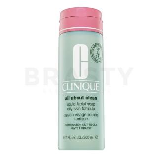 Clinique Liquid Facial Soap Oily Skin Formula folyékony szappan az arcra zsíros bőrre 200 ml