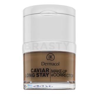 Dermacol Caviar Long Stay Make-Up & Corrector hosszantartó make-up és korrektor kaviár kivonattal 6 Dark Chocolate 30 ml