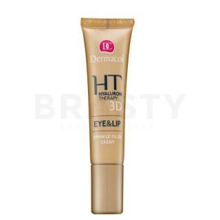 Dermacol Hyaluron Therapy 3D Eye & Lip Cream fiatalító szérum A szem és az ajkak körüli bőr sűrűségének helyreállítása 15 ml