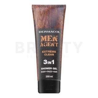 Dermacol Men Agent Extreme Clean 3in1 Shower Gel tusfürdő gél férfiaknak 250 ml