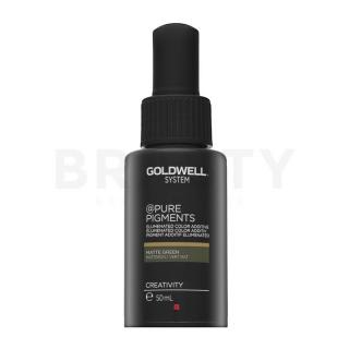 Goldwell System Pure Pigments Elumenated Color Additive koncentrált cseppek színes pigmentekkel Matte Green 50 ml