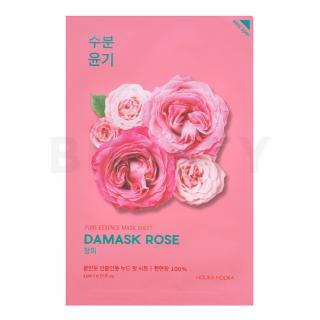 Holika Holika Pure Essence Mask Sheet Damask Rose gézmaszk az egységes és világosabb arcbőrre 23 g