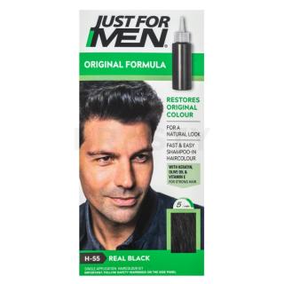 Just For Men Autostop Hair Colour hajfesték férfiaknak H55 Natural Real Black 35 g