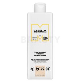 Label.M Cool Blonde Toning Conditioner tonizáló kondicionáló platinaszőke és ősz hajra 300 ml