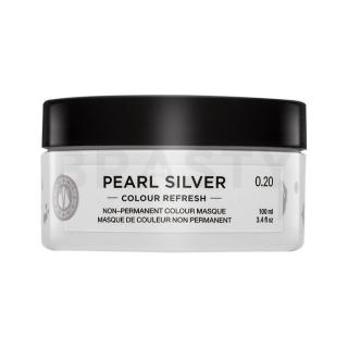 Maria Nila Colour Refresh tápláló maszk színes pigmentek nélkül platinaszőke és ősz hajra Pearl Silver 100 ml