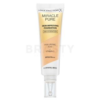 Max Factor Miracle Pure Skin-Improving Foundation hosszan tartó make-up hidratáló hatású 33 Crystal Beige 30 ml