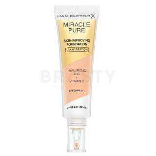 Max Factor Miracle Pure Skin-Improving Foundation hosszan tartó make-up hidratáló hatású 35 Pearl Beige 30 ml
