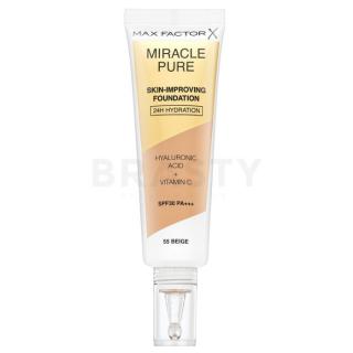 Max Factor Miracle Pure Skin-Improving Foundation hosszan tartó make-up hidratáló hatású 55 Beige 30 ml