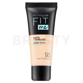 Maybelline Fit Me! Foundation Matte + Poreless 095 Fair Porcelain folyékony make-up matt hatású 30 ml