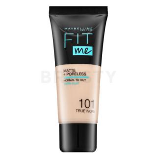 Maybelline Fit Me! Foundation Matte + Poreless 101 True Ivory folyékony make-up matt hatású 30 ml