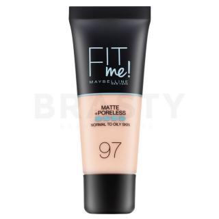 Maybelline Fit Me! Foundation Matte + Poreless folyékony make-up matt hatású 097 Natural Porcelain 30 ml