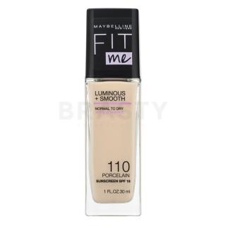 Maybelline Fit Me! Luminous + Smooth Foundation folyékony make-up az egységes és világosabb arcbőrre 110 Porcelain 30 ml