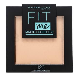 Maybelline Fit Me! Matte + Poreless Powder púder matt hatású 120 Classic Ivory 9 g